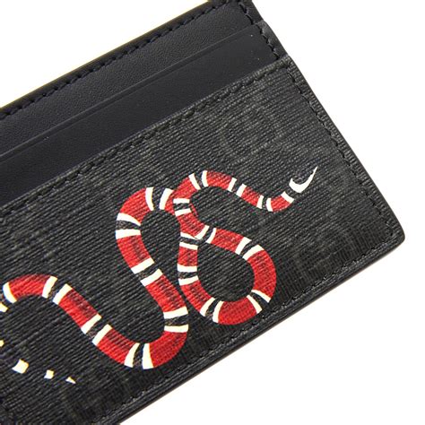 gucci snake stripe|Gucci snake cardholder.